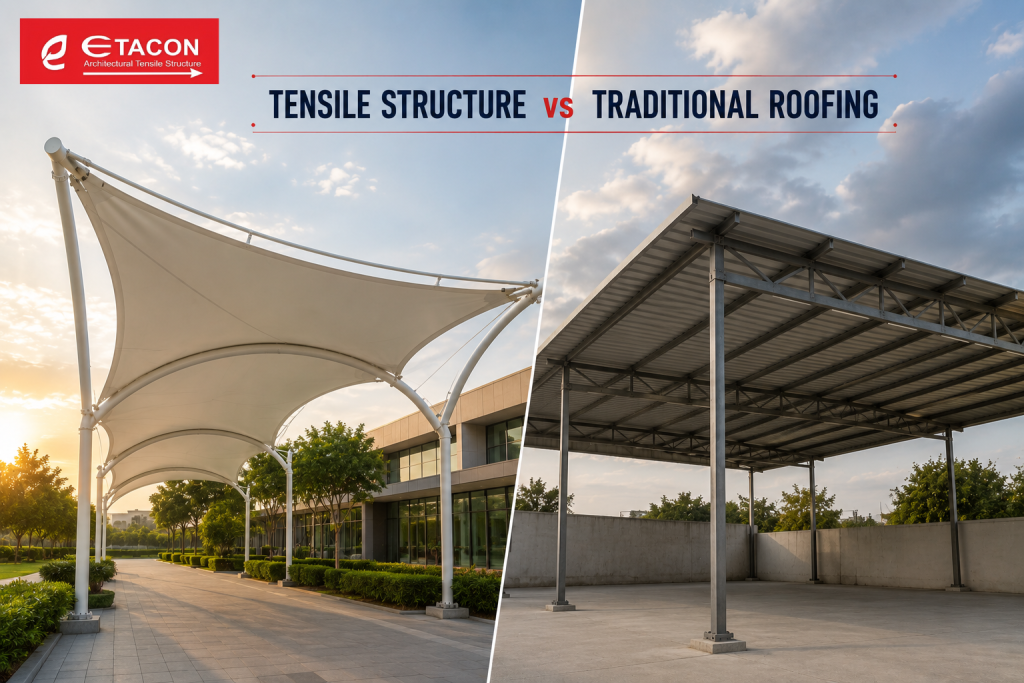 Tensile Structure vs Traditional Roofing It's Not Just About Covering a Space