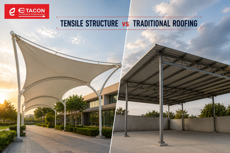 Tensile Structure vs Traditional Roofing It's Not Just About Covering a Space