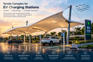 Tensile Canopies for EV Charging Stations: Why This Is the Next Big Application